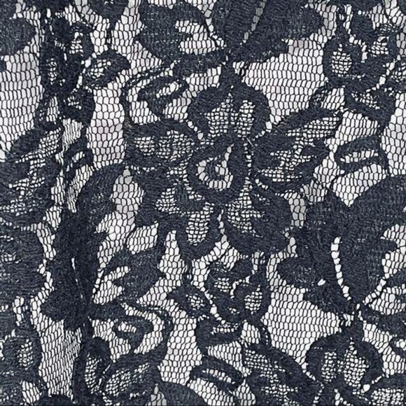 Free People Black Lace Short Sleeve Blouse Small - Picture 5 of 8